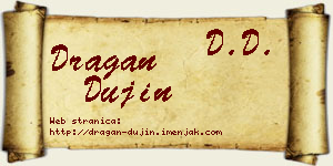 Dragan Dujin vizit kartica